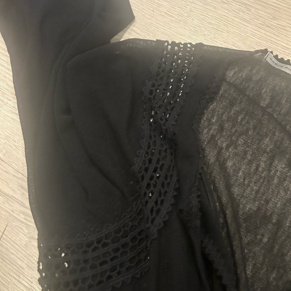 Robin Piccone Mesh Tunic Crochet Details Cover Up Size M - Picture 4 of 6